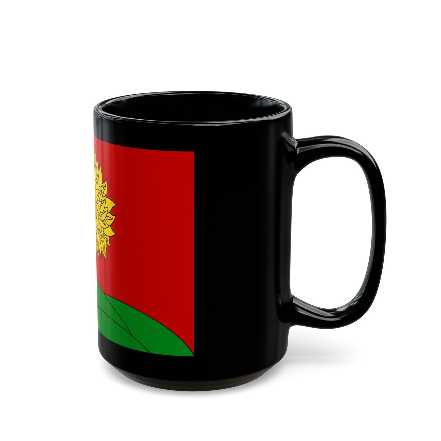 Flag of Lipetsk Oblast Russia - Black Coffee Mug-The Sticker Space