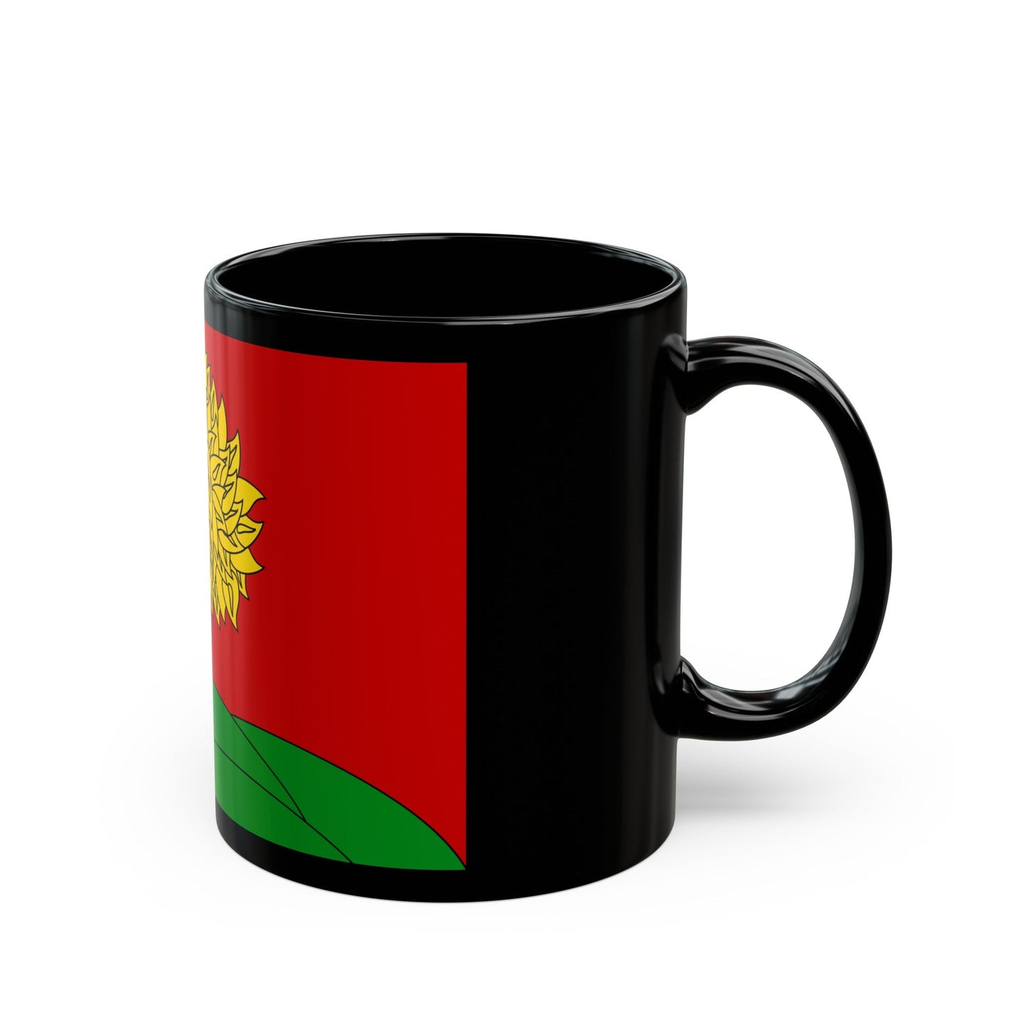 Flag of Lipetsk Oblast Russia - Black Coffee Mug-The Sticker Space