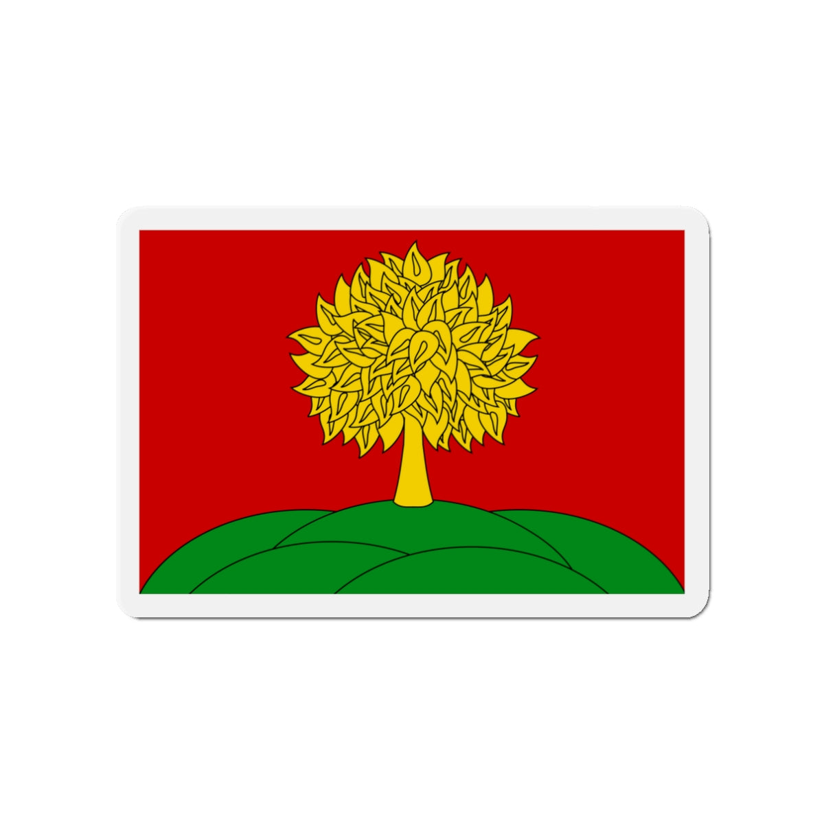 Flag of Lipetsk Oblast Russia - Die-Cut Magnet-3" x 3"-The Sticker Space