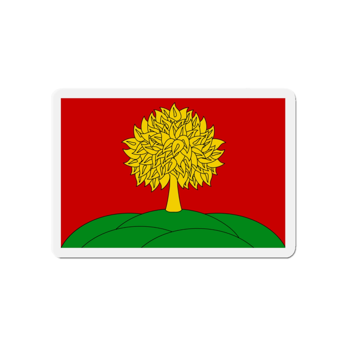 Flag of Lipetsk Oblast Russia - Die-Cut Magnet-4" x 4"-The Sticker Space