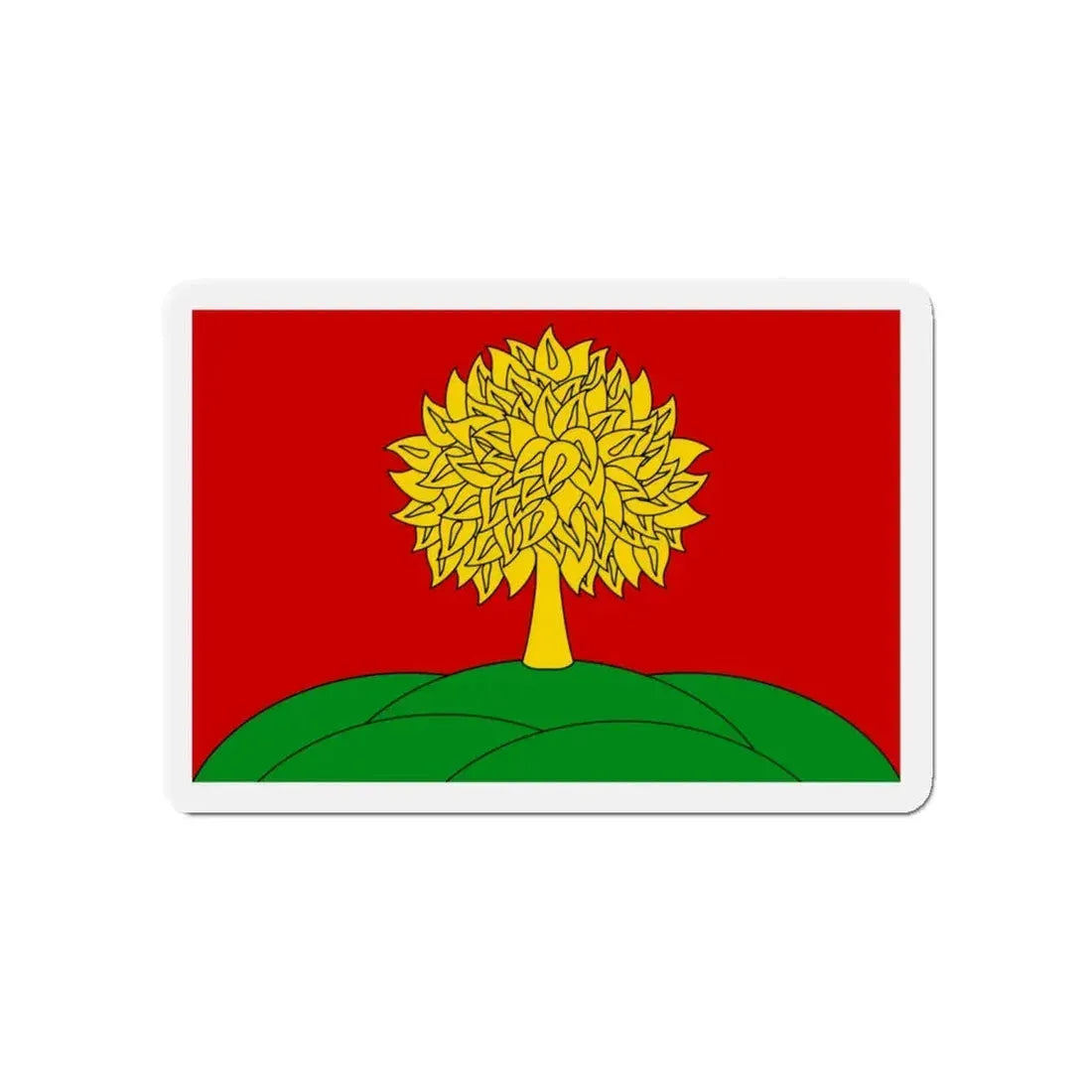 Flag of Lipetsk Oblast Russia - Refrigerator Magnet 4 Inch - The Sticker Space