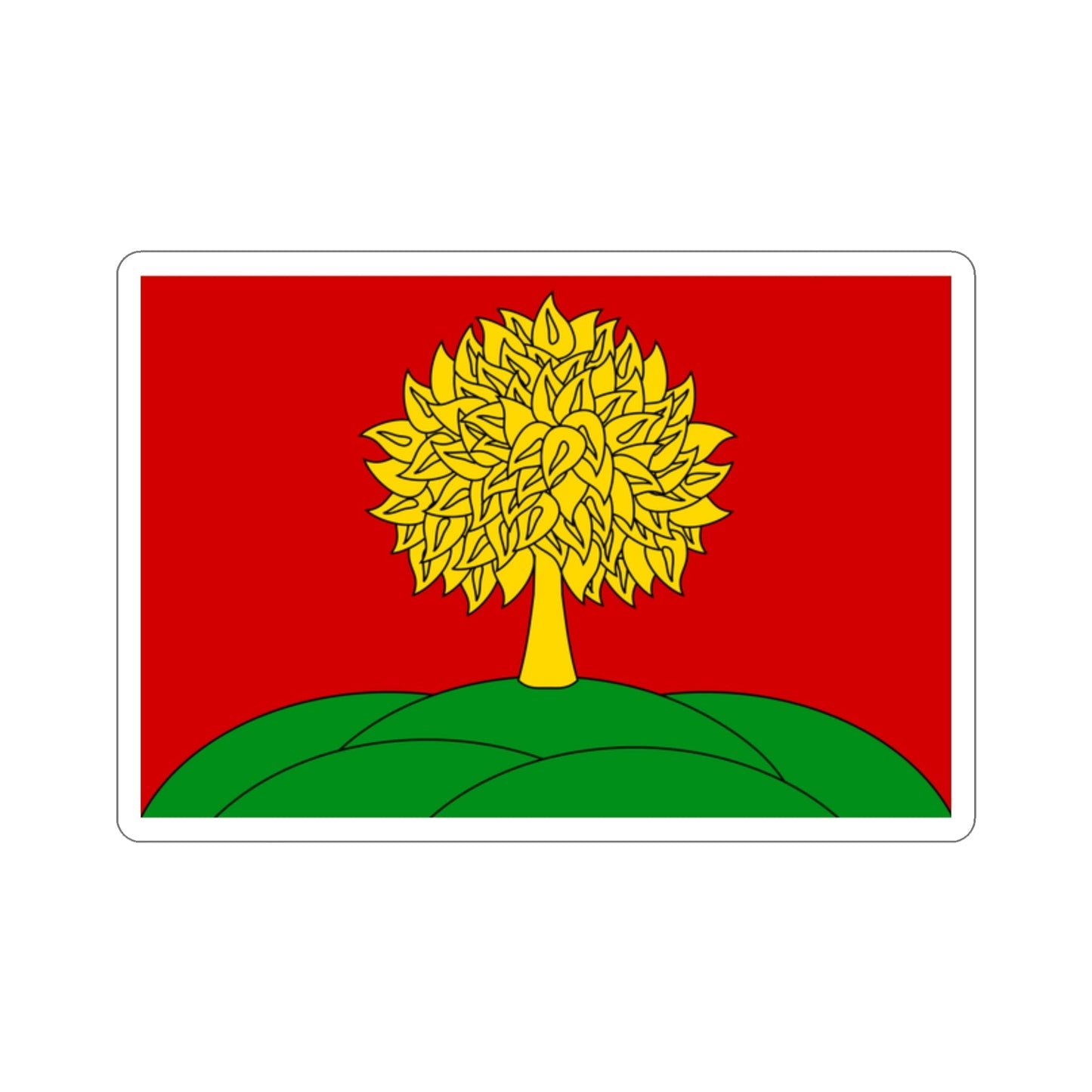 Flag of Lipetsk Oblast Russia STICKER Vinyl Die-Cut Decal-2 Inch-The Sticker Space