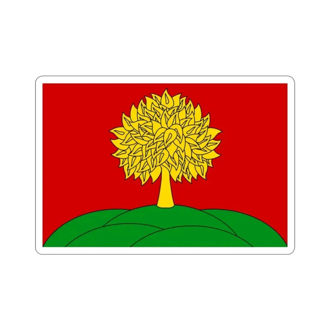Flag of Lipetsk Oblast Russia STICKER Vinyl Die-Cut Decal 2 Inch - The Sticker Space