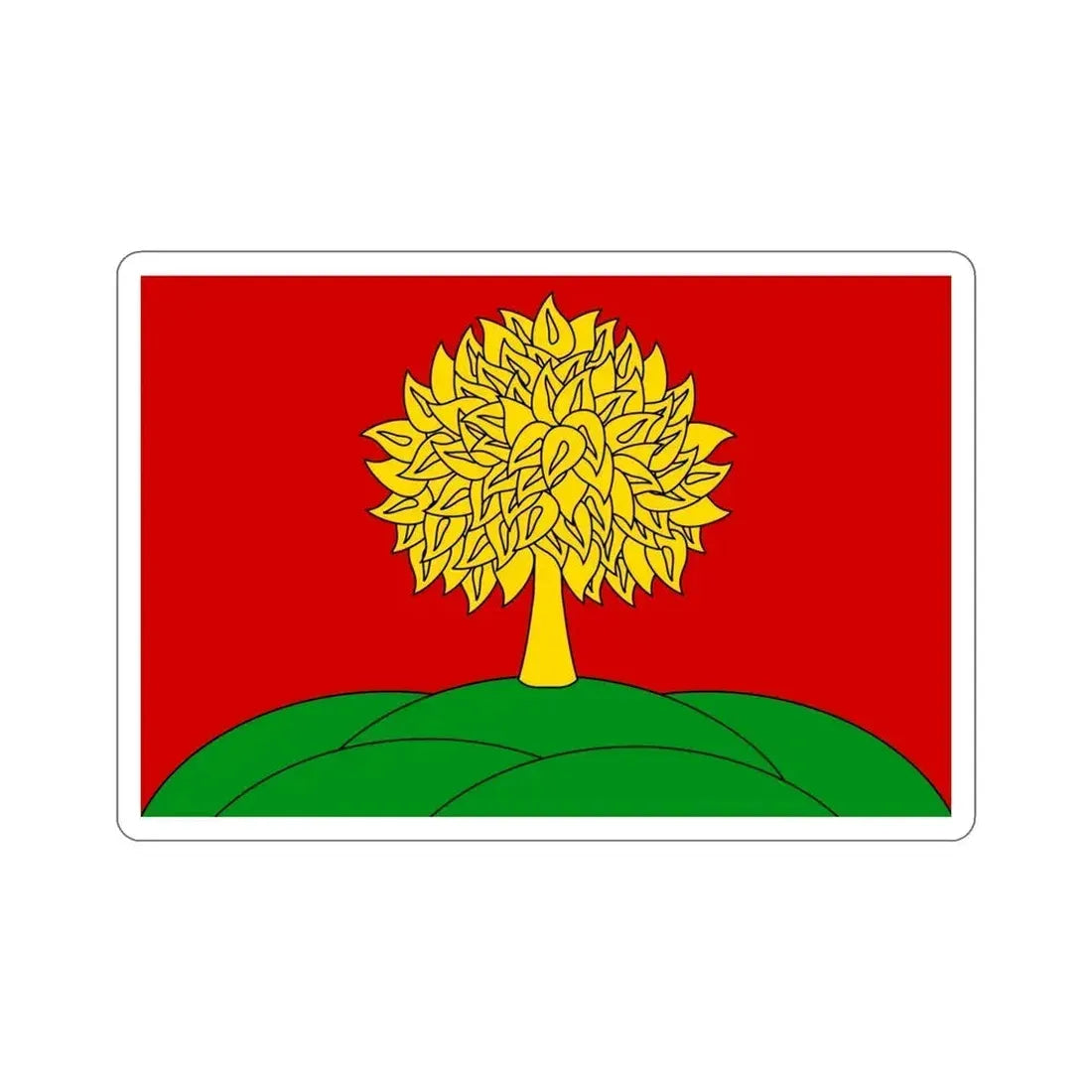 Flag of Lipetsk Oblast Russia STICKER Vinyl Die-Cut Decal 5 Inch - The Sticker Space
