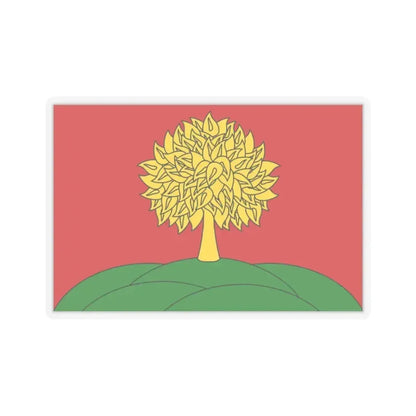 Flag of Lipetsk Oblast Russia - STICKER Vinyl Kiss-Cut Decal 2 Inch Transparent - The Sticker Space
