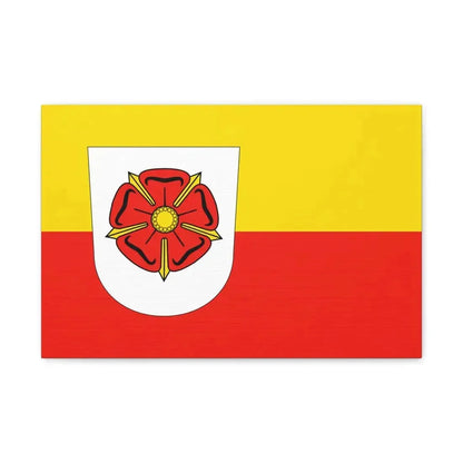 Flag of Lippe Germany - Canvas Wall Art 18″ x 12″ 1.25" - The Sticker Space