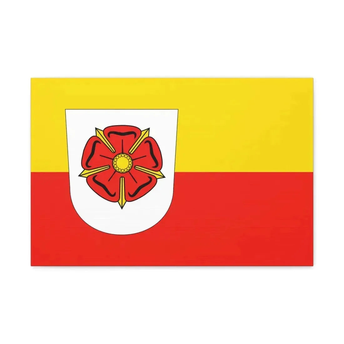 Flag of Lippe Germany - Canvas Wall Art 24″ x 16″ 1.25" - The Sticker Space