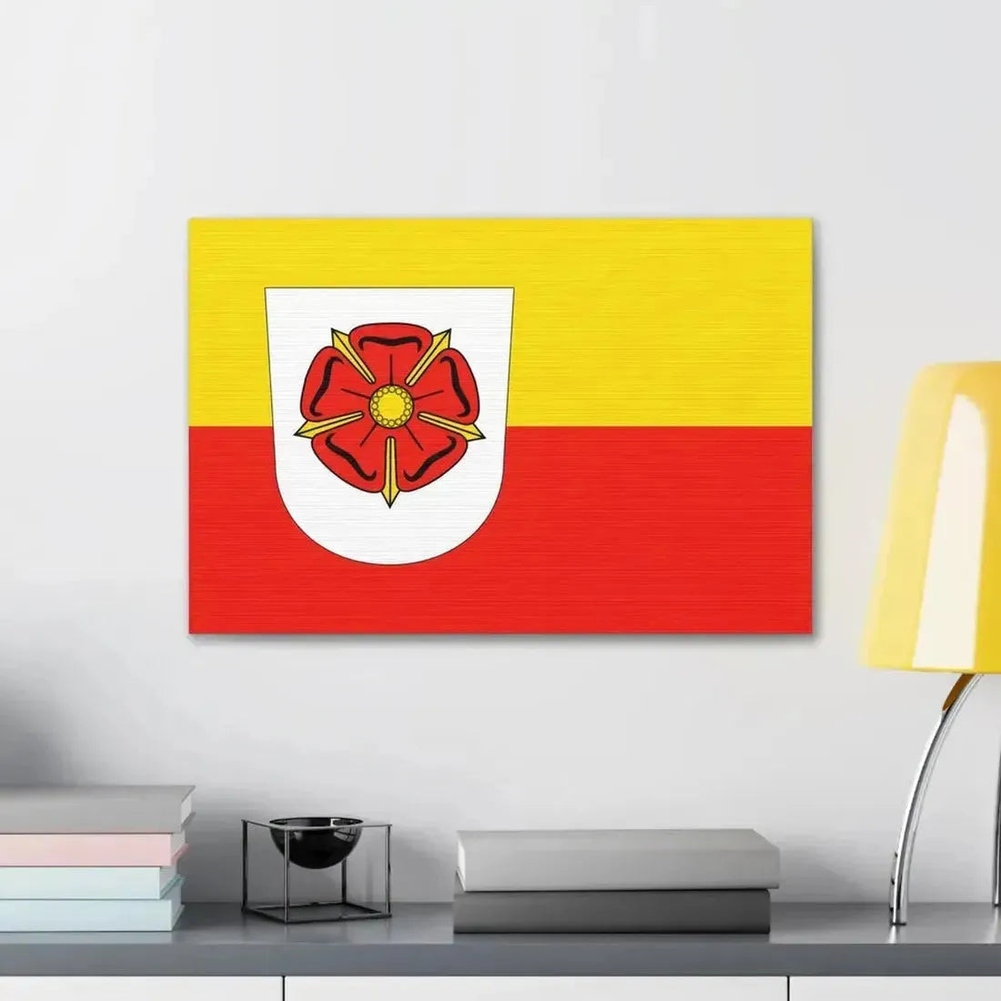 Flag of Lippe Germany - Canvas Wall Art - The Sticker Space