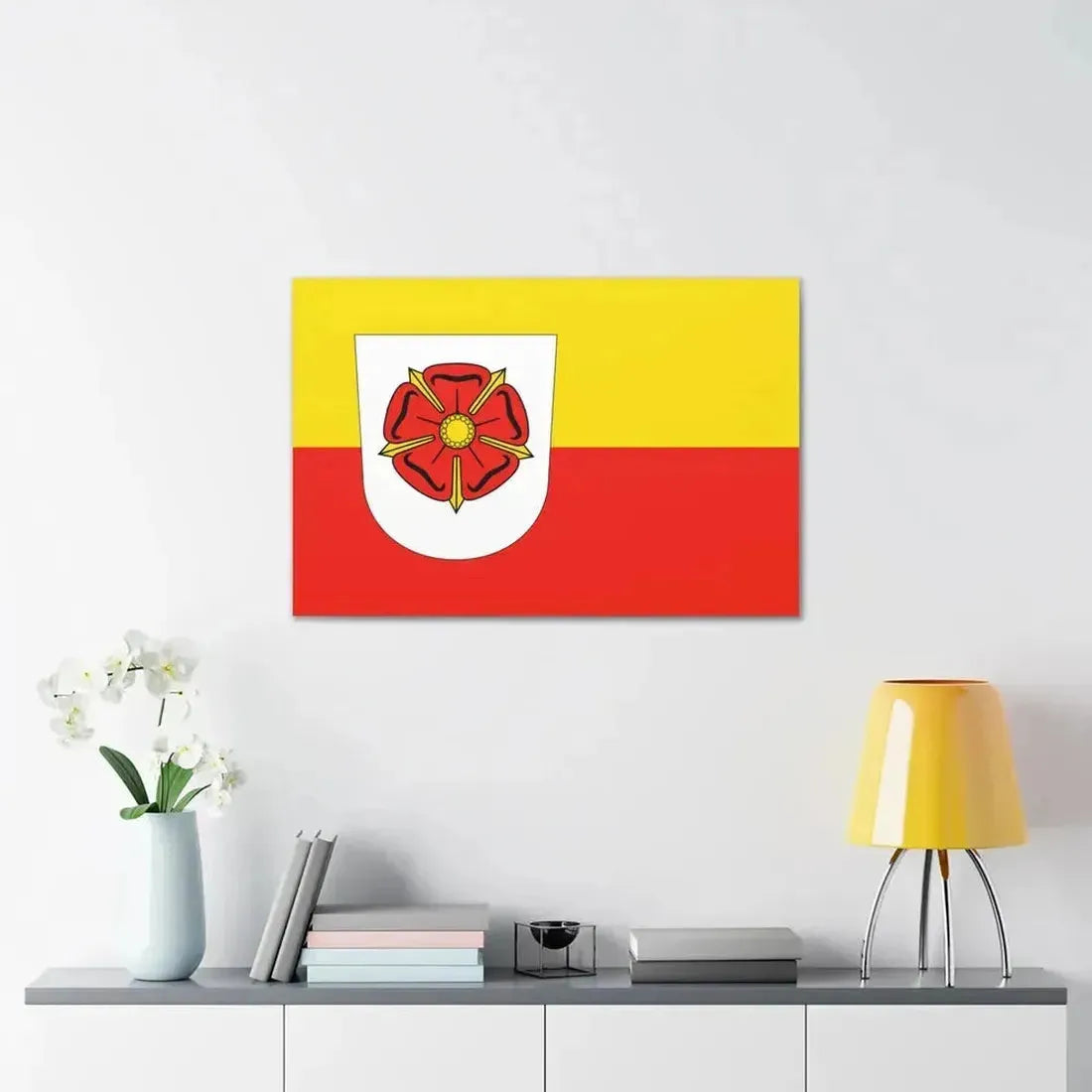 Flag of Lippe Germany - Canvas Wall Art - The Sticker Space