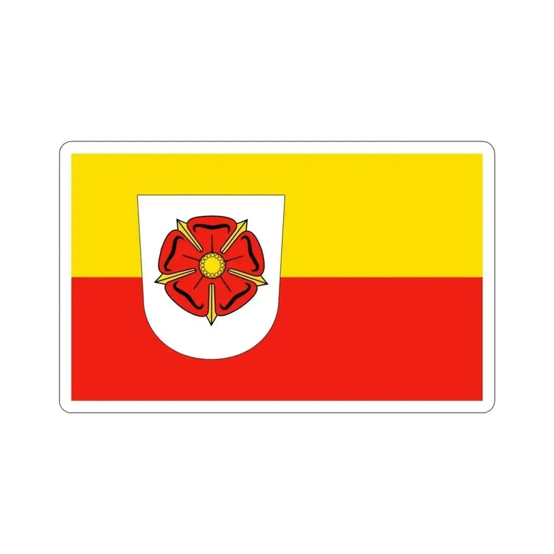 Flag of Lippe Germany STICKER Vinyl Die-Cut Decal 4 Inch - The Sticker Space