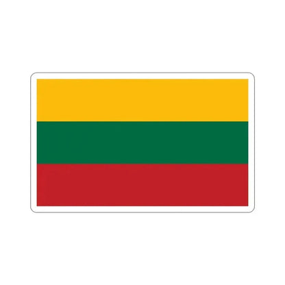 Flag of Lithuania STICKER Vinyl Die-Cut Decal 3 Inch - The Sticker Space