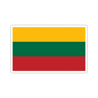 Flag of Lithuania STICKER Vinyl Die-Cut Decal-3 Inch-The Sticker Space