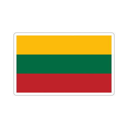 Flag of Lithuania STICKER Vinyl Die-Cut Decal-4 Inch-The Sticker Space