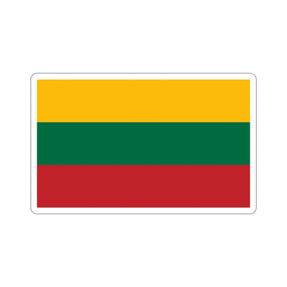 Flag of Lithuania STICKER Vinyl Die-Cut Decal-4 Inch-The Sticker Space