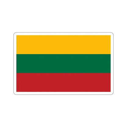 Flag of Lithuania STICKER Vinyl Die-Cut Decal 4 Inch - The Sticker Space