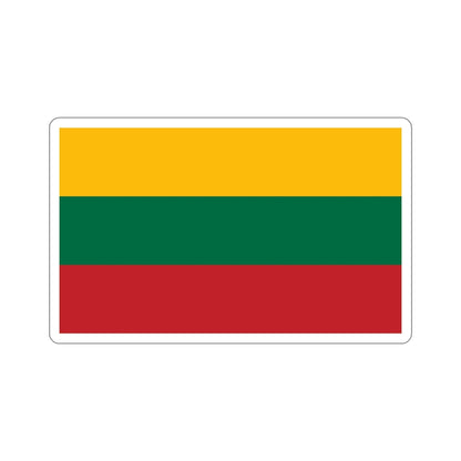 Flag of Lithuania STICKER Vinyl Die-Cut Decal-5 Inch-The Sticker Space