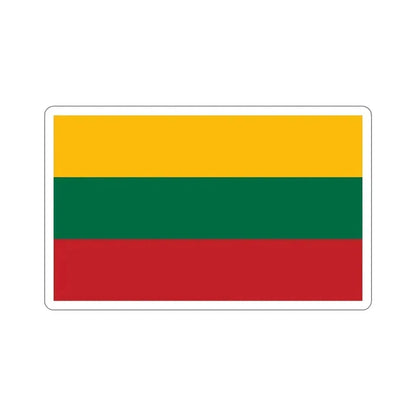 Flag of Lithuania STICKER Vinyl Die-Cut Decal 5 Inch - The Sticker Space