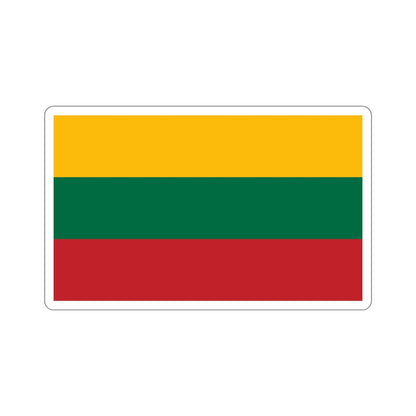 Flag of Lithuania STICKER Vinyl Die-Cut Decal-6 Inch-The Sticker Space