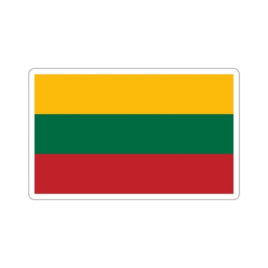 Flag of Lithuania STICKER Vinyl Die-Cut Decal-6 Inch-The Sticker Space