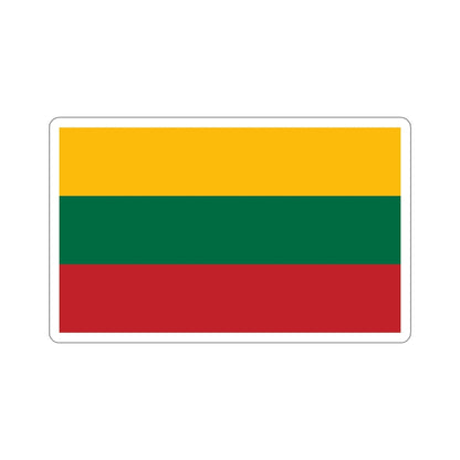 Flag of Lithuania STICKER Vinyl Die-Cut Decal-6 Inch-The Sticker Space