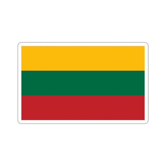 Flag of Lithuania STICKER Vinyl Die-Cut Decal-6 Inch-The Sticker Space