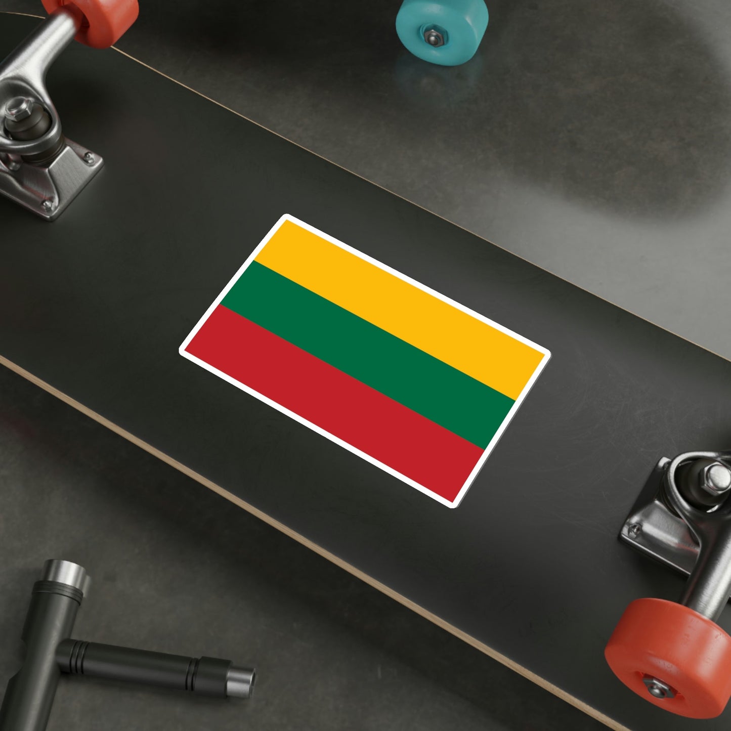 Flag of Lithuania STICKER Vinyl Die-Cut Decal-The Sticker Space