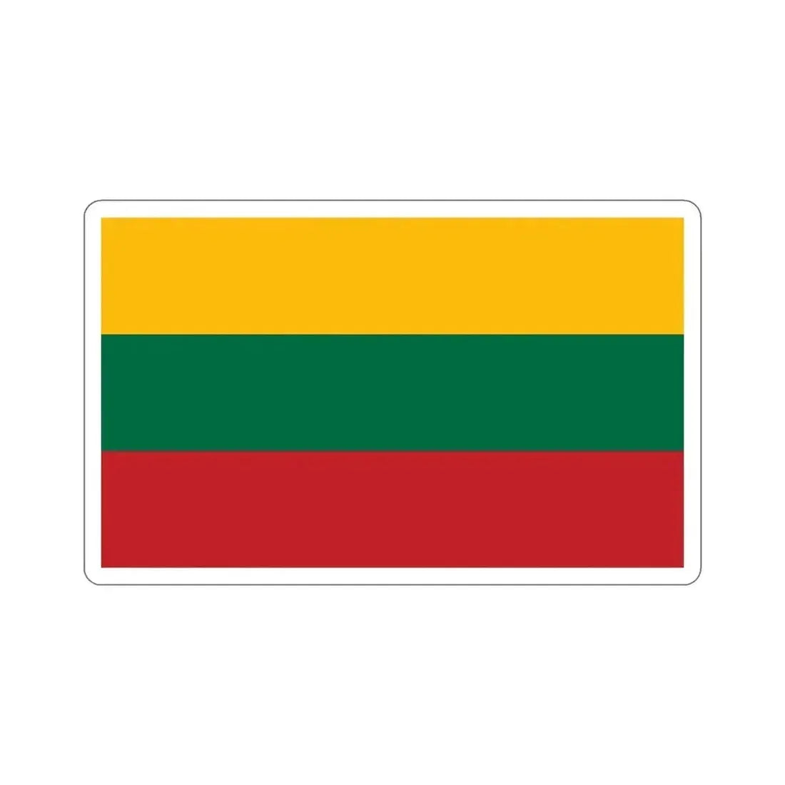 Flag of Lithuania STICKER Vinyl Die-Cut Decal - The Sticker Space