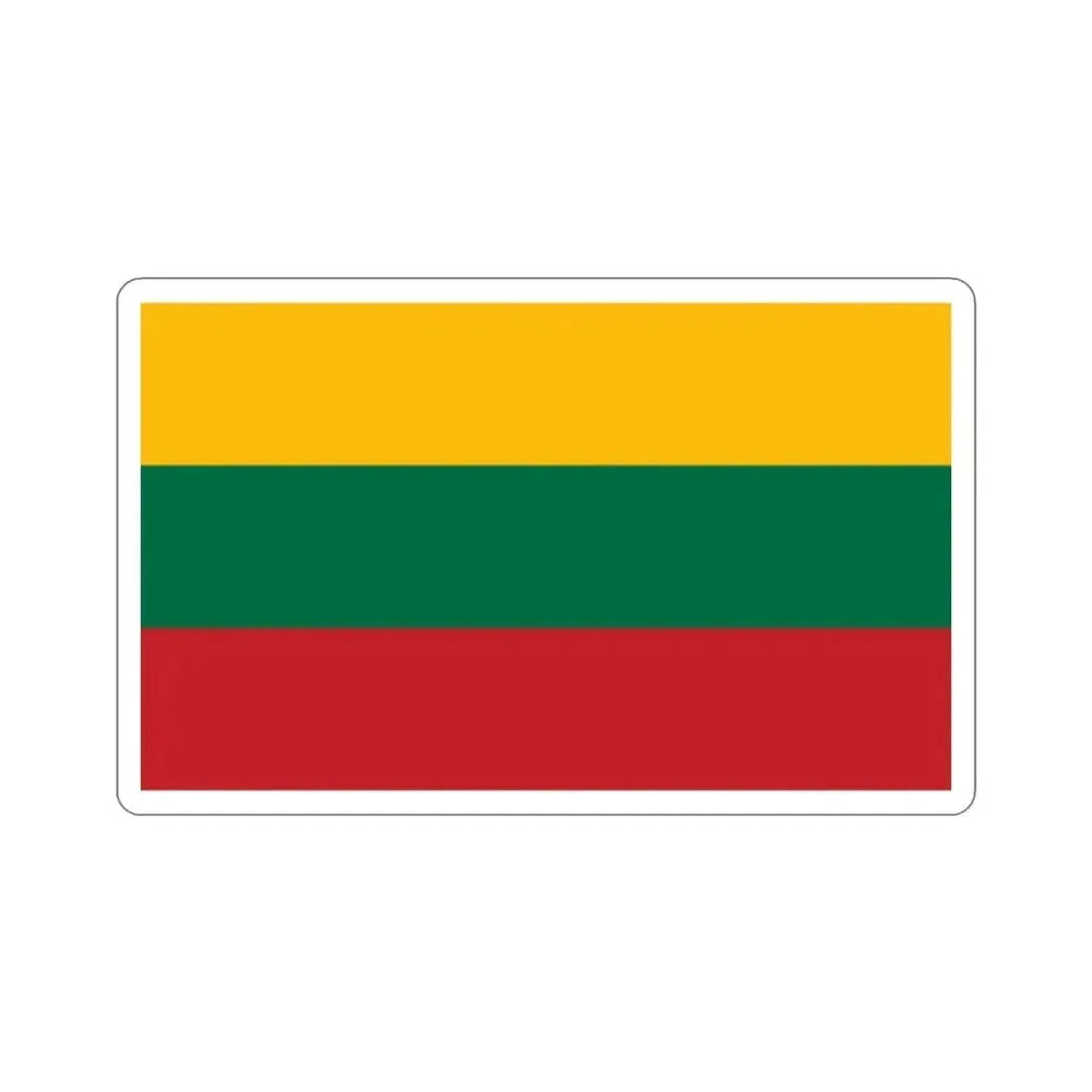 Flag of Lithuania STICKER Vinyl Die-Cut Decal - The Sticker Space