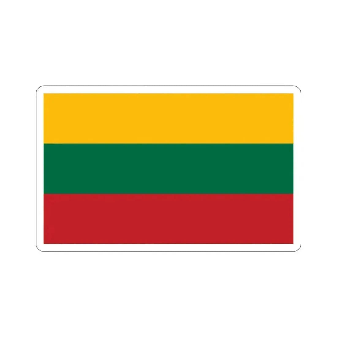 Flag of Lithuania STICKER Vinyl Die-Cut Decal - The Sticker Space
