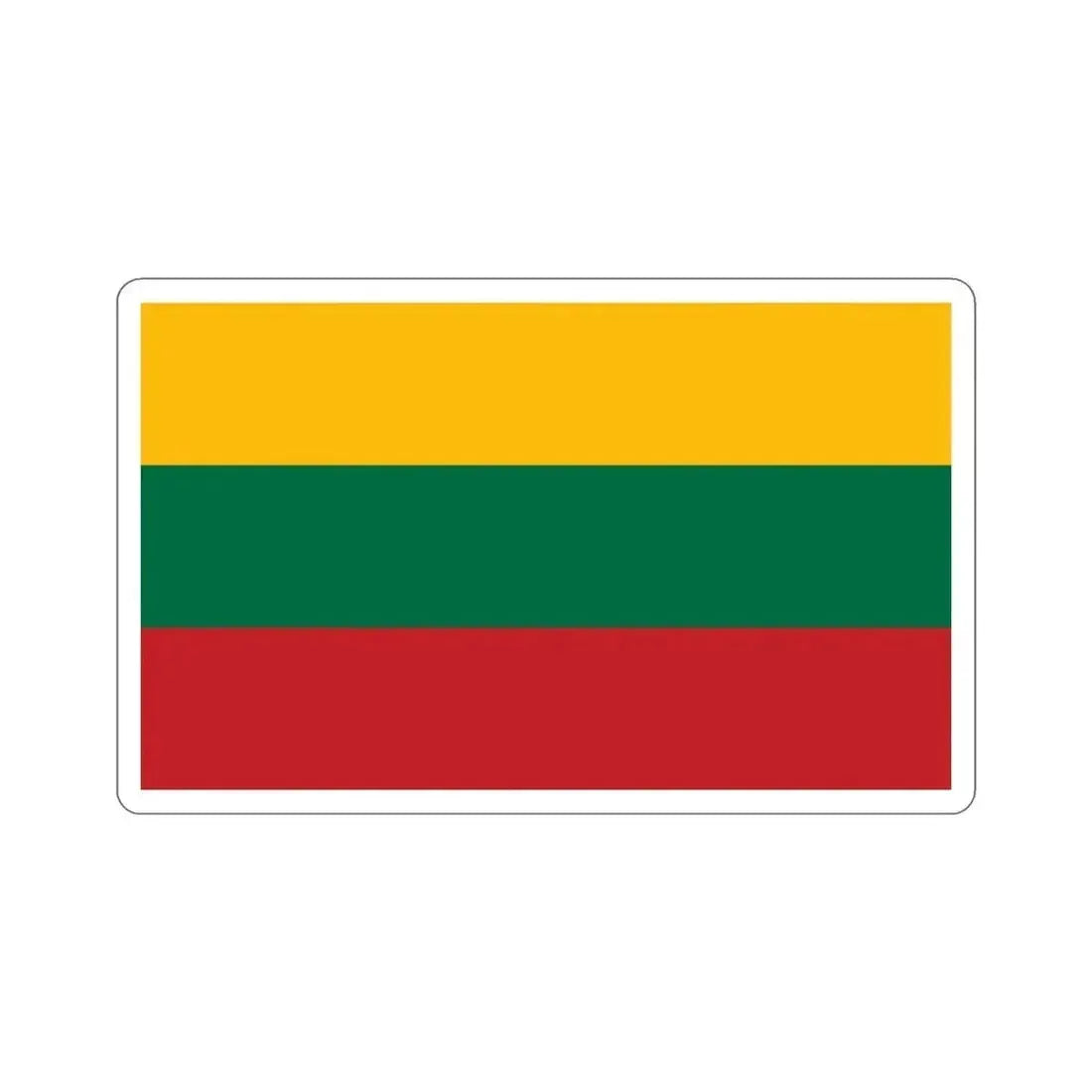Flag of Lithuania STICKER Vinyl Die-Cut Decal - The Sticker Space
