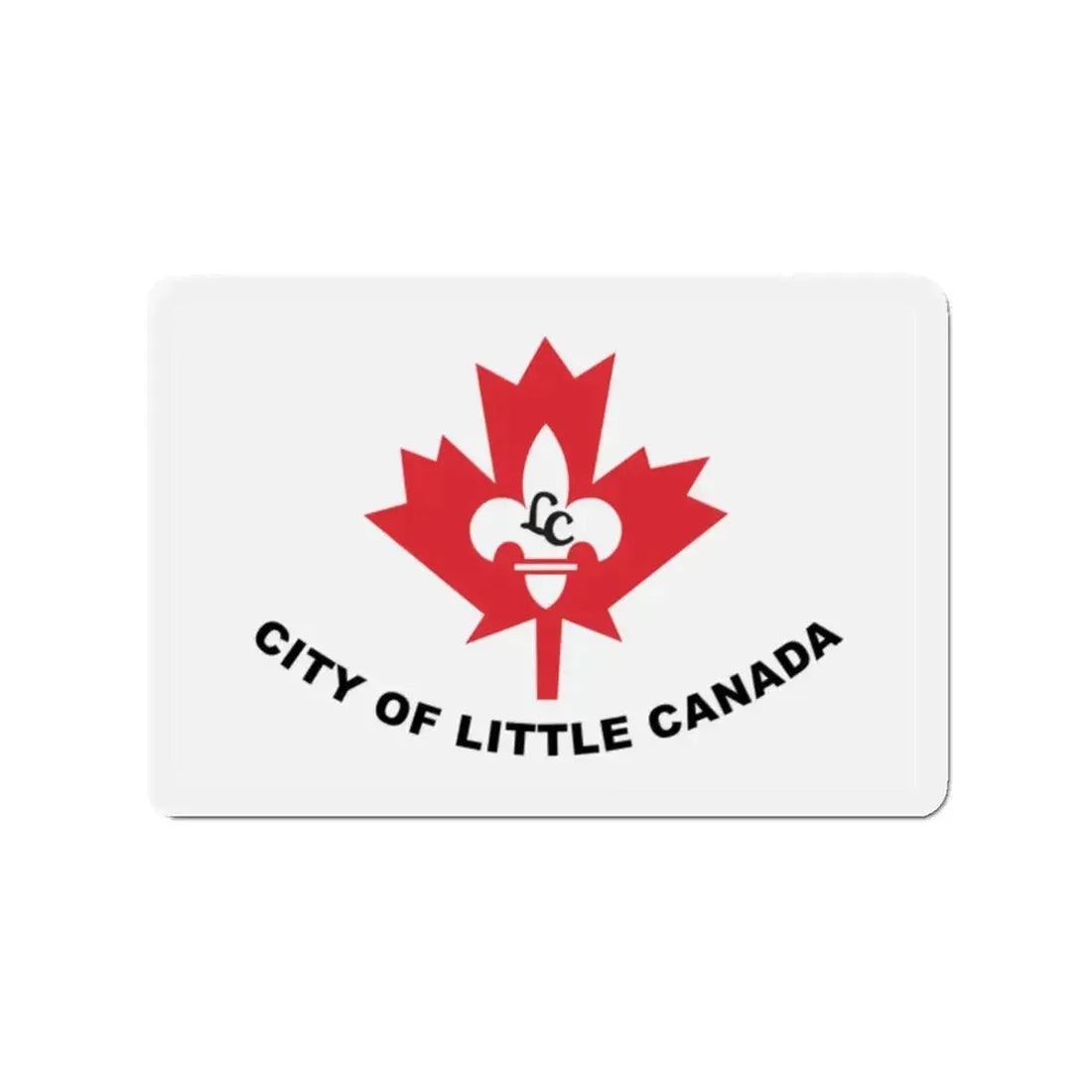 Flag of Little Canada Minnesota - Refrigerator Magnet 2 Inch - The Sticker Space