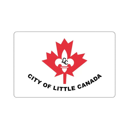 Flag of Little Canada, Minnesota - STICKER Vinyl Kiss-Cut Decal 2 Inch White - The Sticker Space