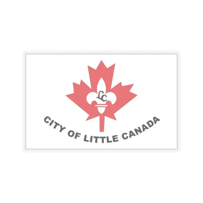 Flag of Little Canada, Minnesota - STICKER Vinyl Kiss-Cut Decal 6 Inch Transparent - The Sticker Space