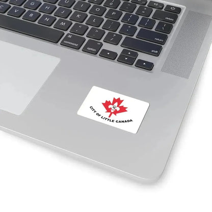 Flag of Little Canada Minnesota (United States) STICKER Vinyl Kiss-Cut Decal - The Sticker Space