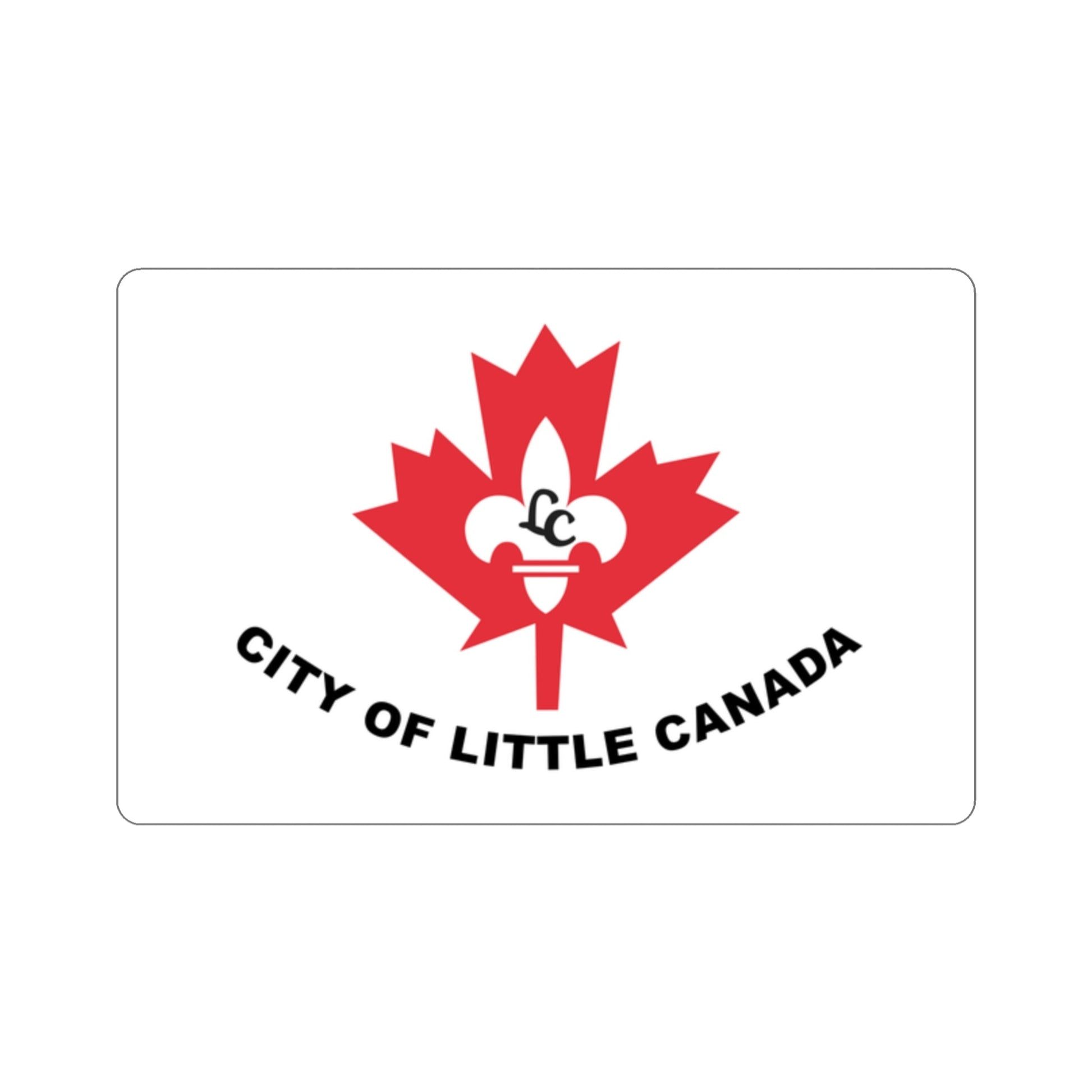 Flag of Little Canada Minnesota USA STICKER Vinyl Die-Cut Decal-2 Inch-The Sticker Space