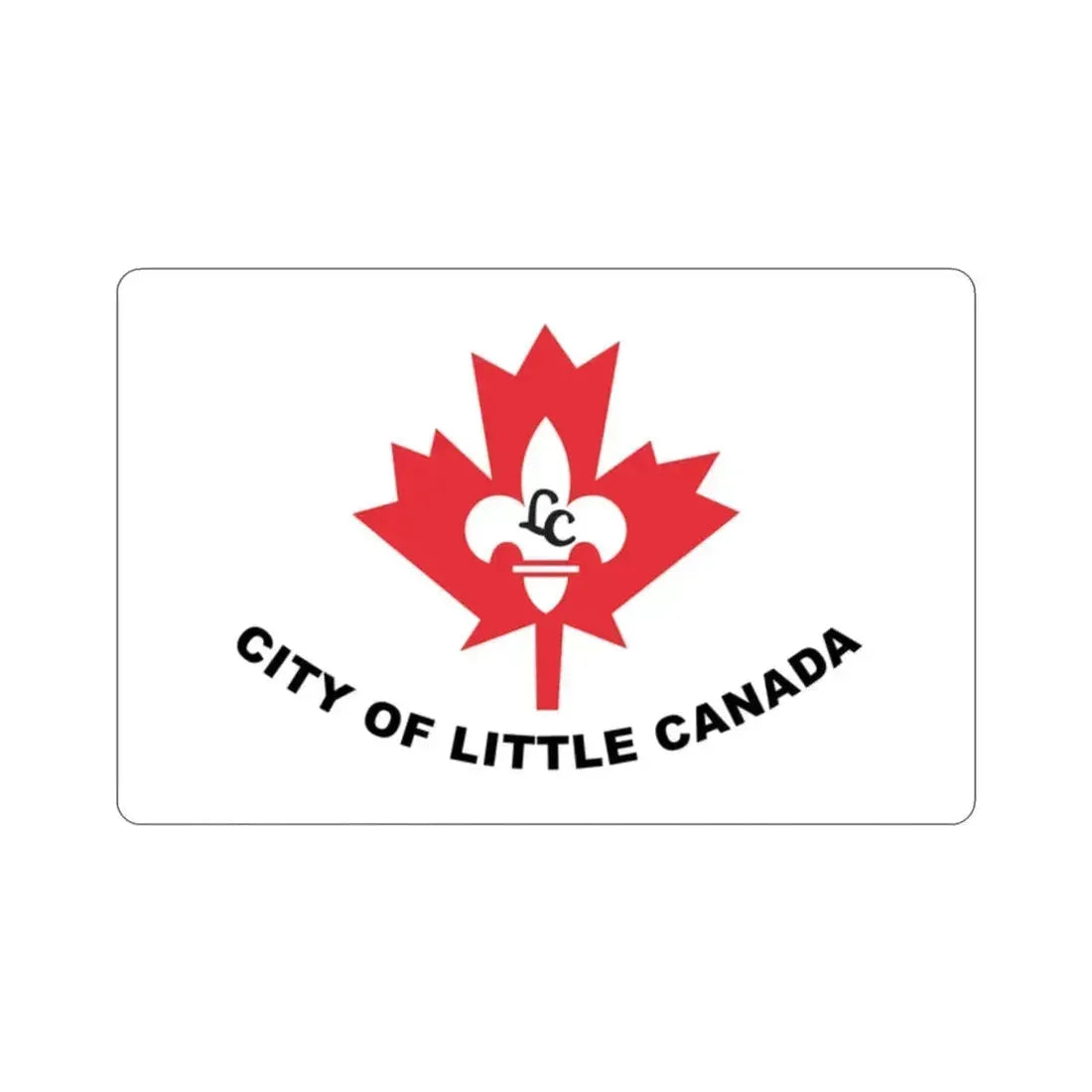 Flag of Little Canada Minnesota USA STICKER Vinyl Die-Cut Decal 2 Inch - The Sticker Space