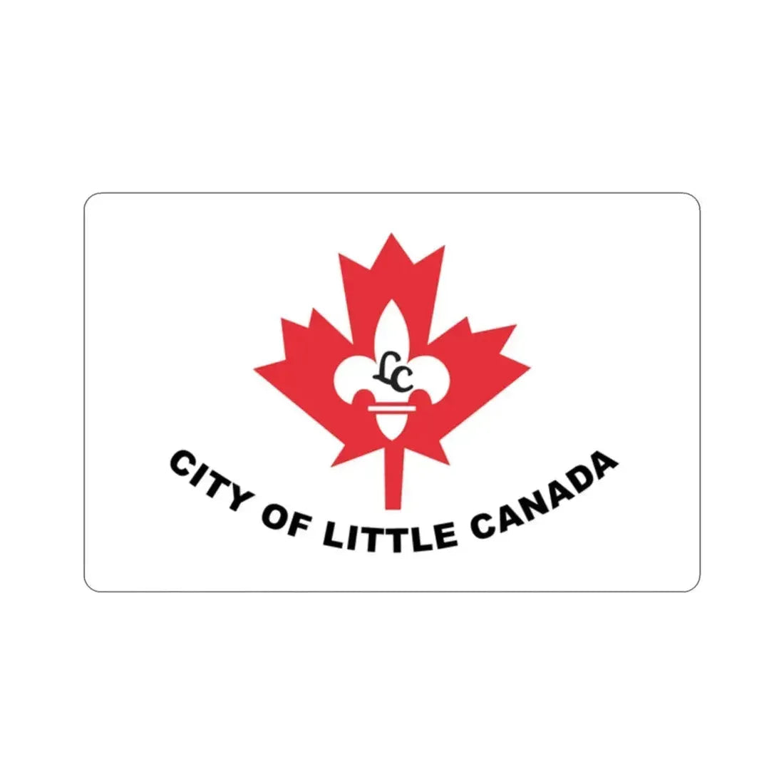 Flag of Little Canada Minnesota USA STICKER Vinyl Die-Cut Decal 2 Inch - The Sticker Space