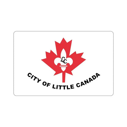 Flag of Little Canada Minnesota USA STICKER Vinyl Die-Cut Decal 4 Inch - The Sticker Space