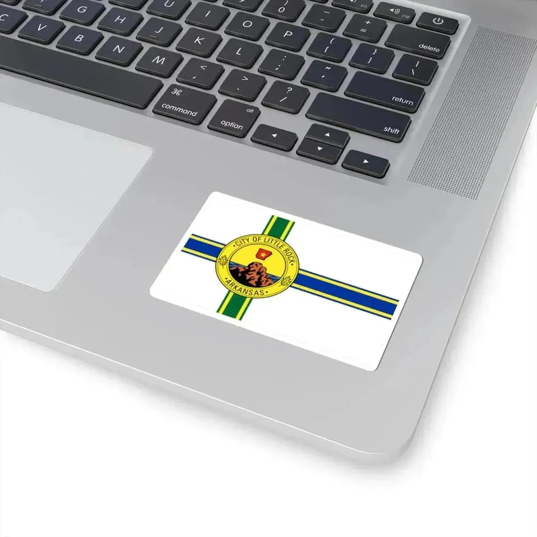 Flag of Little Rock Arkansas (United States) STICKER Vinyl Kiss-Cut Decal - The Sticker Space