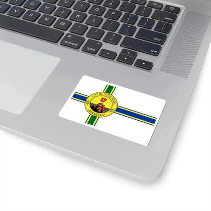 Flag of Little Rock Arkansas (United States) STICKER Vinyl Kiss-Cut Decal - The Sticker Space