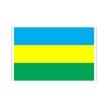 Flag of Liubeshiv raion (Ukraine) STICKER Vinyl Kiss-Cut Decal 2 Inch White - The Sticker Space