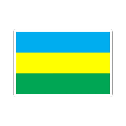 Flag of Liubeshiv raion (Ukraine) STICKER Vinyl Kiss-Cut Decal 6 Inch White - The Sticker Space