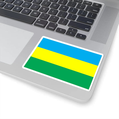 Flag of Liubeshiv raion (Ukraine) STICKER Vinyl Kiss-Cut Decal - The Sticker Space