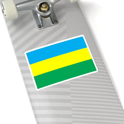 Flag of Liubeshiv raion (Ukraine) STICKER Vinyl Kiss-Cut Decal - The Sticker Space