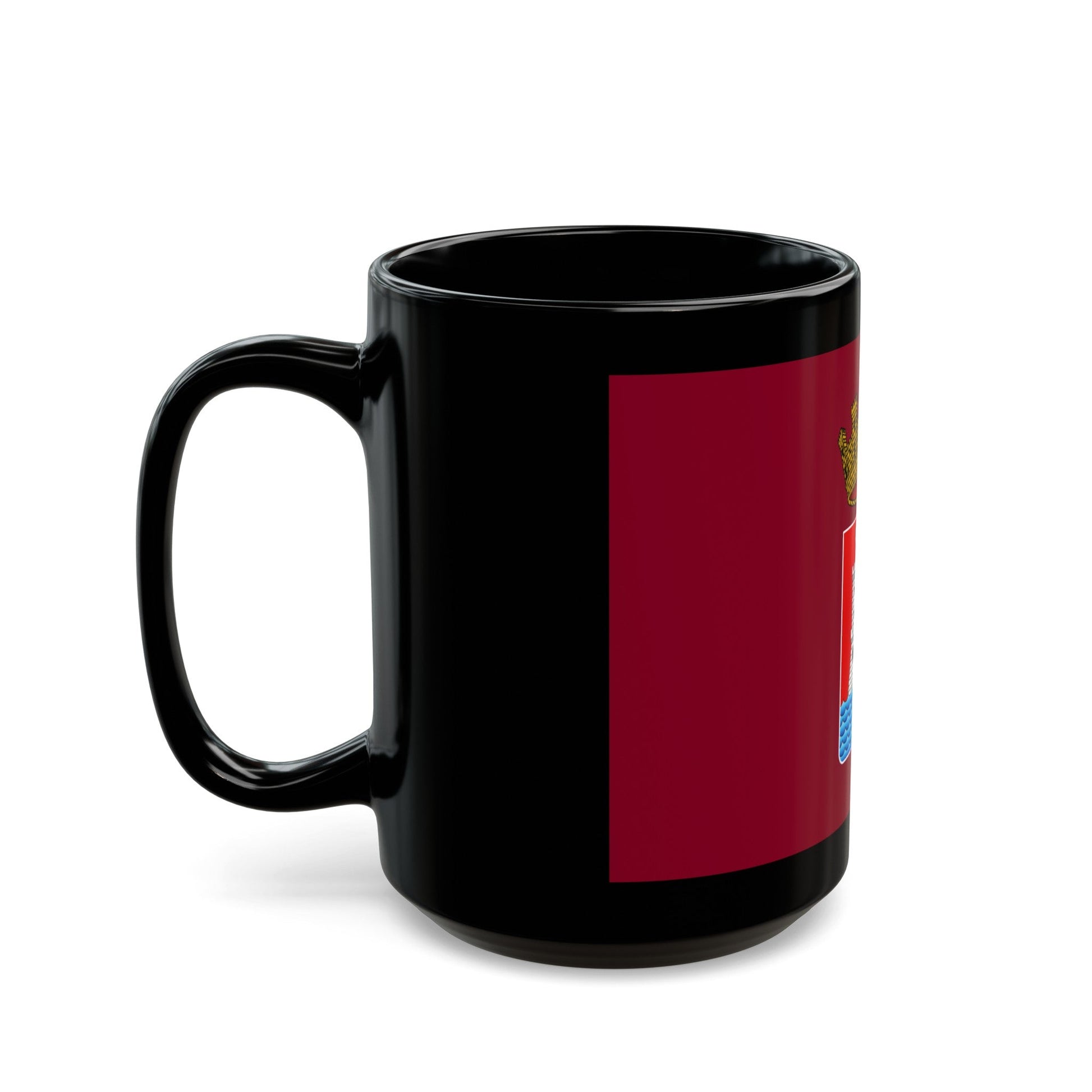 Flag of Livorno Italy - Black Coffee Mug-The Sticker Space