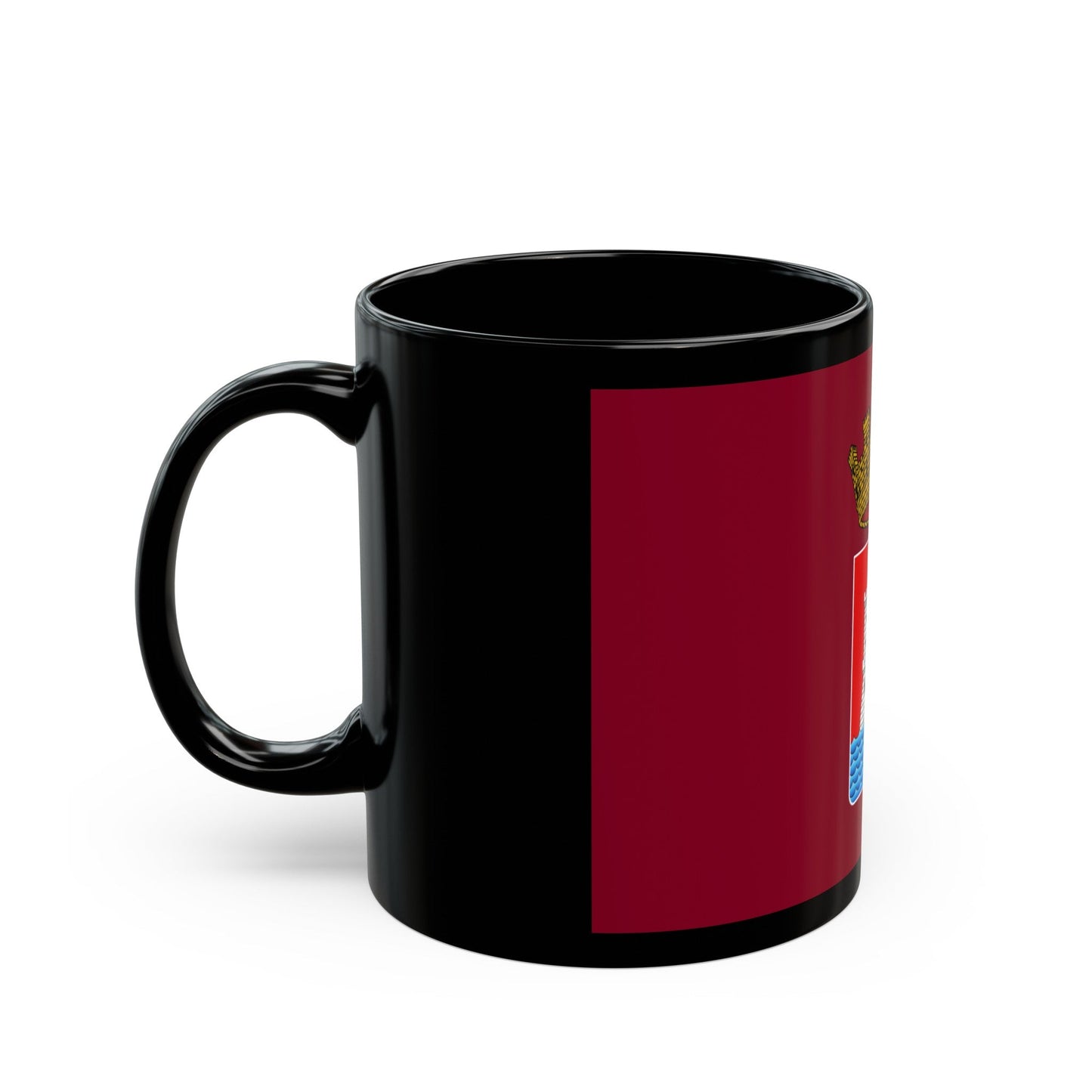 Flag of Livorno Italy - Black Coffee Mug-The Sticker Space