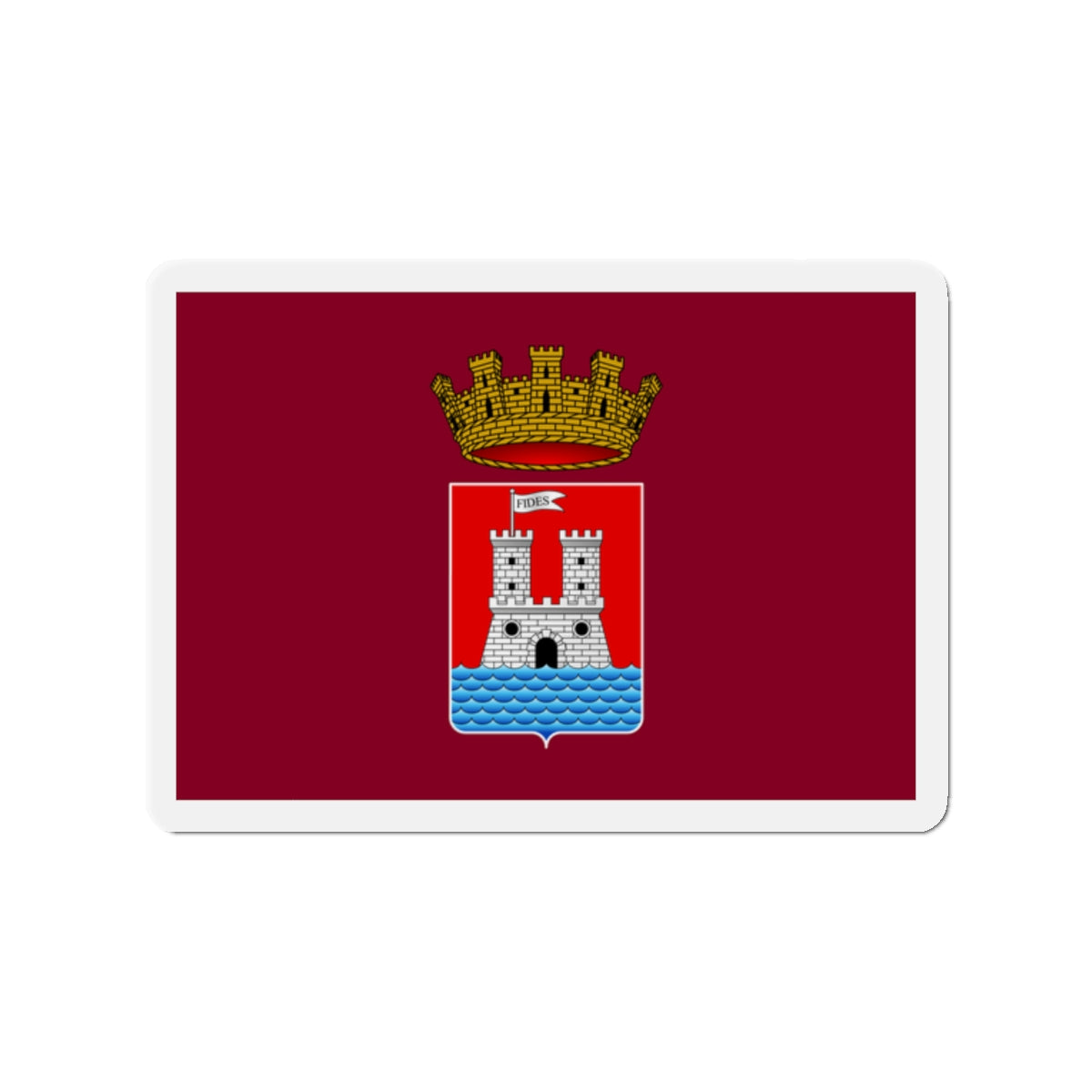 Flag of Livorno Italy - Die-Cut Magnet-2" x 2"-The Sticker Space