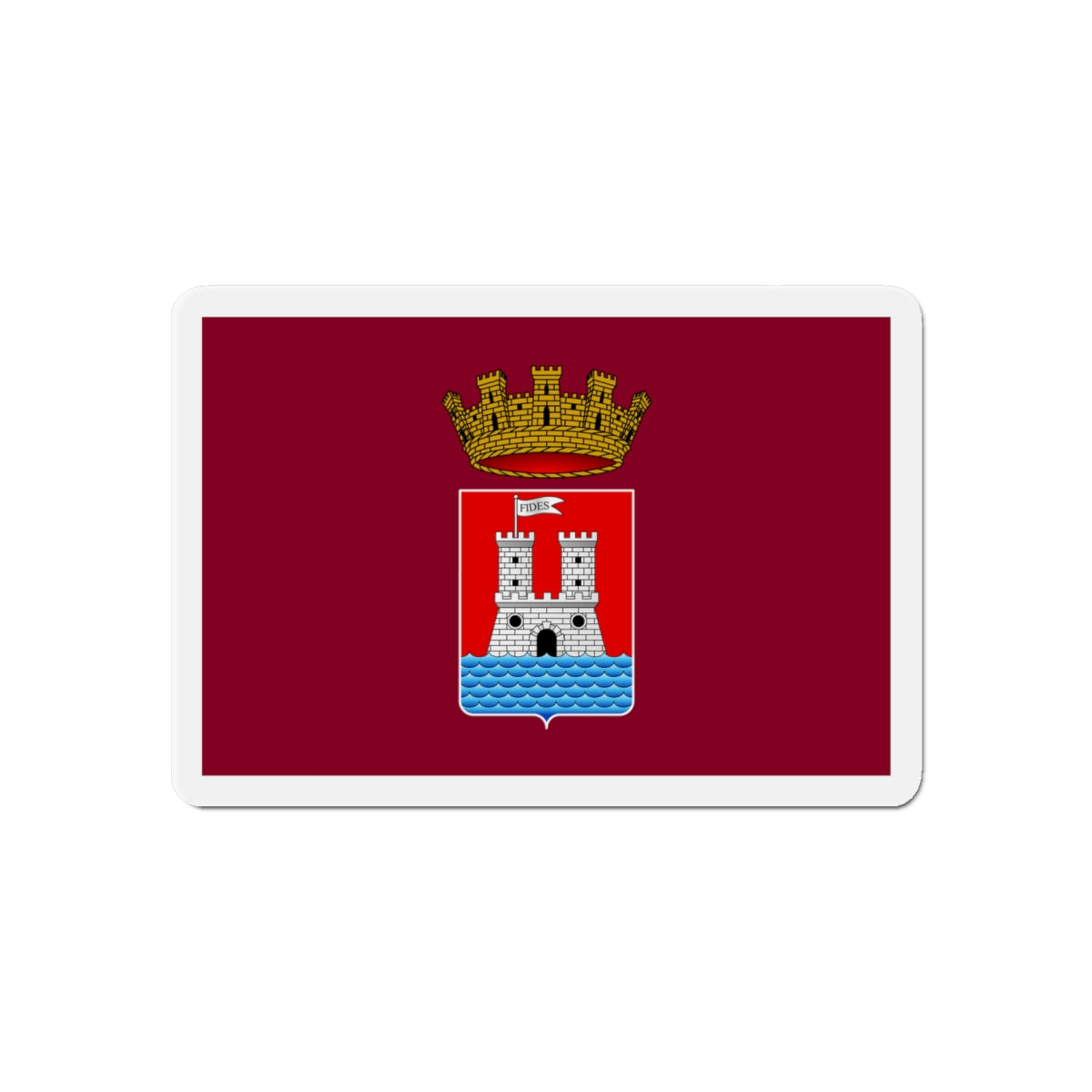 Flag of Livorno Italy - Die-Cut Magnet-6 × 6"-The Sticker Space