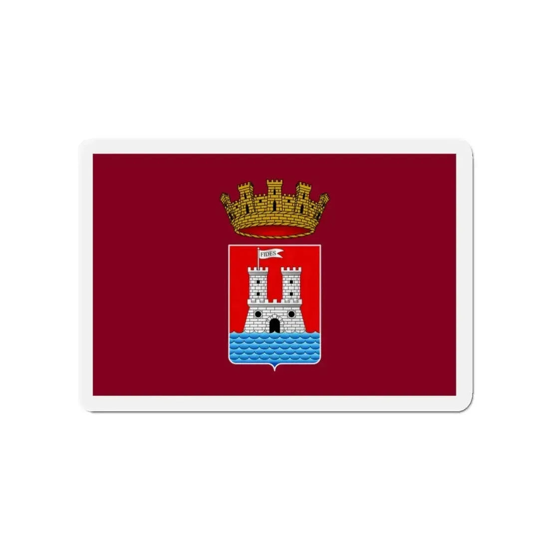 Flag of Livorno Italy - Refrigerator Magnet 3 Inch - The Sticker Space