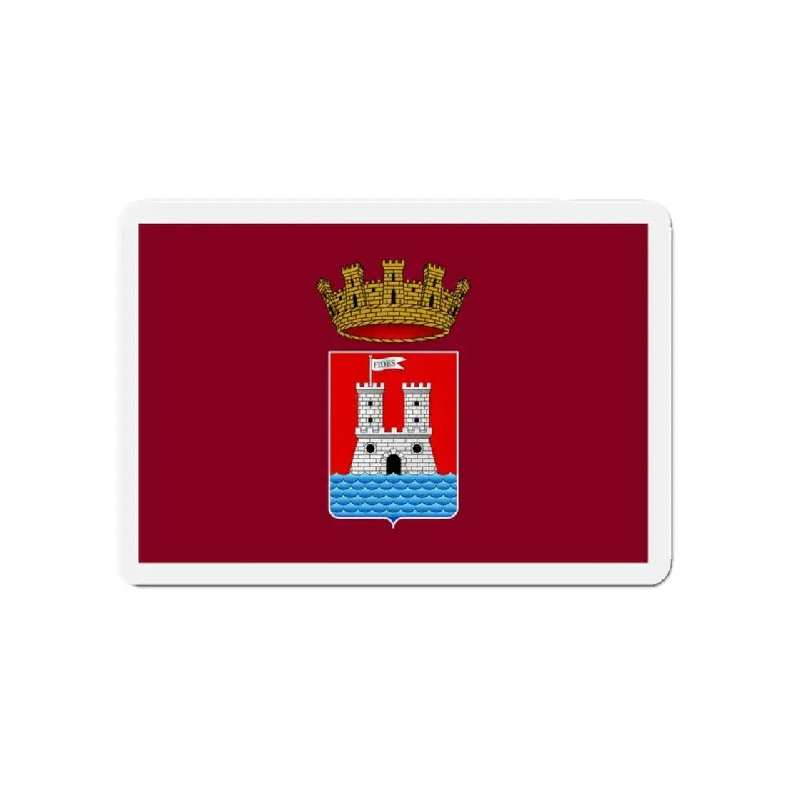 Flag of Livorno Italy - Refrigerator Magnet 4 Inch - The Sticker Space